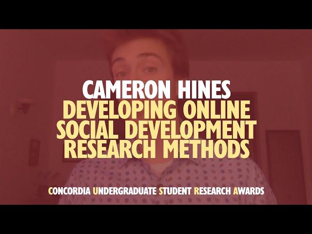 Cameron Hines, , CUSRA Winner