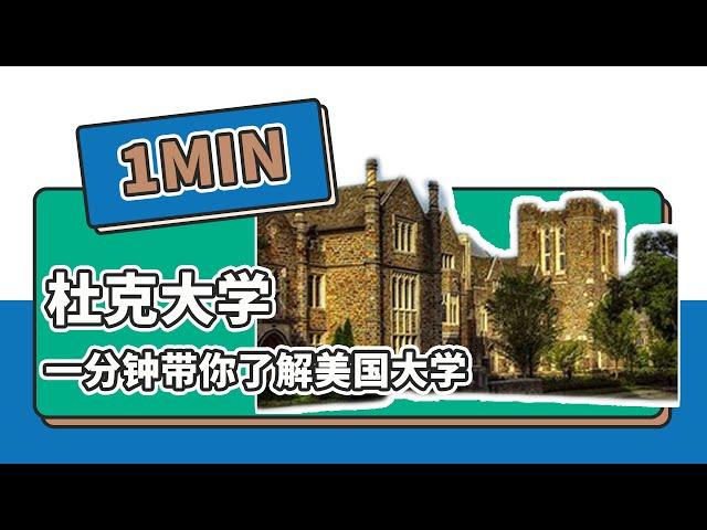 一分钟了解美国杜克大学——续航教育可视化大数据