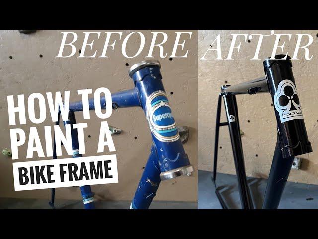 How to Paint a Bike Frame with Spray Paint.