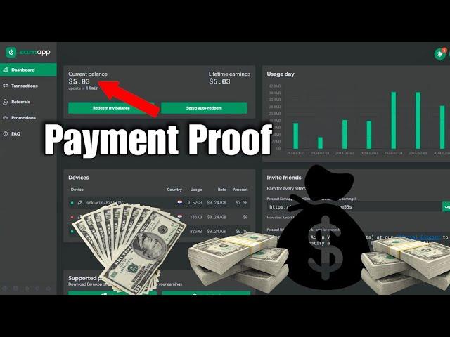 Earn App Payment Proof, How To Payout