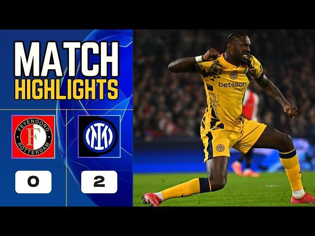 Feyenoord vs Inter Milan | 0-2 | Highlights | Champions League 2024-25 | feyenoord inter milan