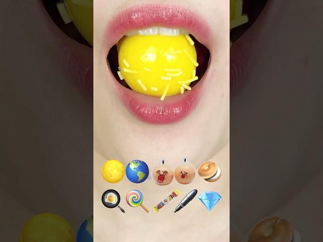 ASMR EMOJI FOOD ️ 이모지 먹방 (sped up)