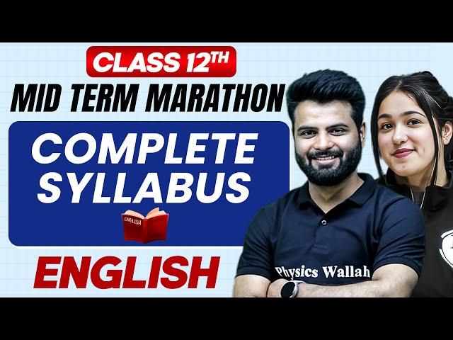 Complete CBSE English - Class 12th | MID Term in One Shot | Marathon Series 