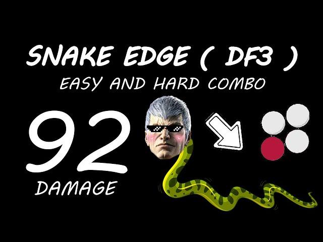 Snake Edge DF3 Combo Bryan Tekken 8 | Easy & High Damage | Max Damage #tekken8 #bryan