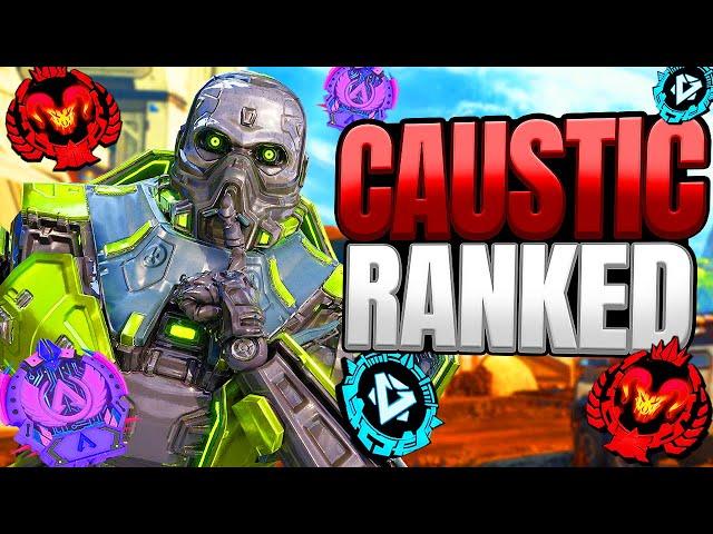 High Level Caustic Ranked Gameplay - Apex Legends (No Commentary)