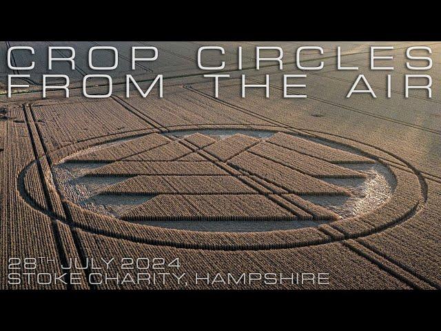 Crop Circle | Stoke Charity, Hampshire, UK | 28 July 2024 | Crop Circles From The Air