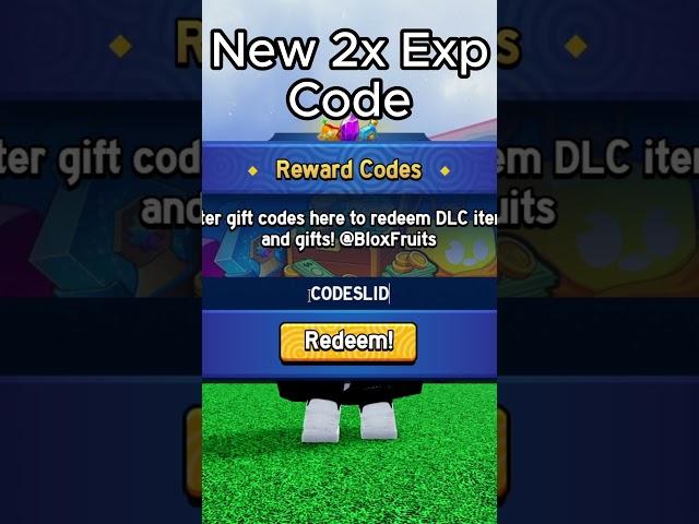 New 20 Minute 2x EXP Code #bloxfruits