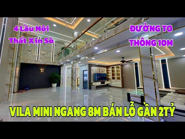 ĐẸP MÊ MẪN LUÔN ! Với căn Vila Ngang 8M chủ bán lỗ gần 2 tỷ thu hồi vốn - Xem là ưng ý ngay