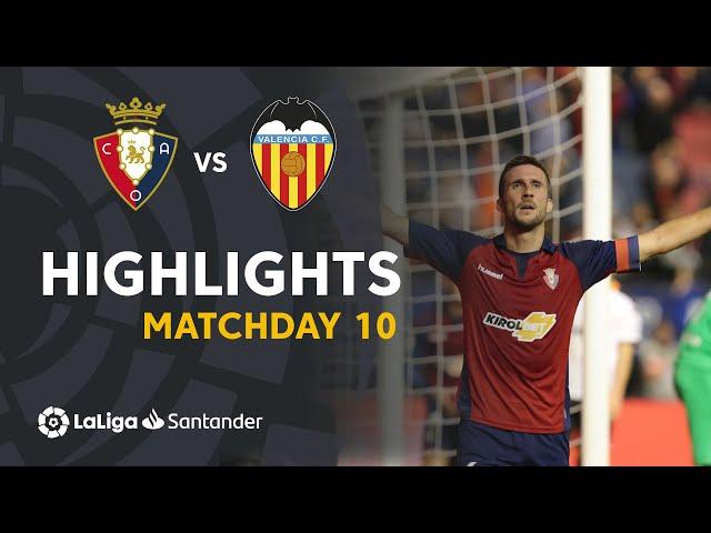 Highlights CA Osasuna vs Valencia CF (3-1)