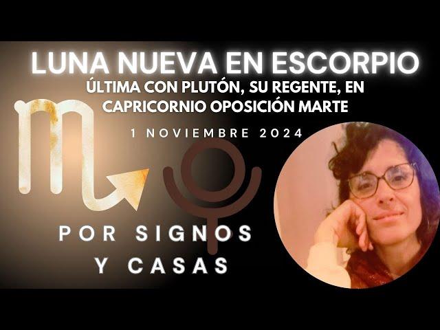 Luna nueva en Escorpio por signos y casas  Mágica e intensa  Última con Plutón en Capricornio