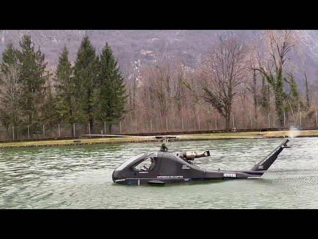 Konner K3 Anfibio -  Water Landing - Turbine Powered Amphibious Helicopter