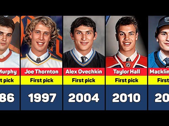 NHL Draft 1st Picks Every Year 1963-2024