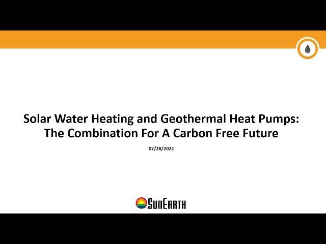 Webinar: Solar Thermal & Geothermal