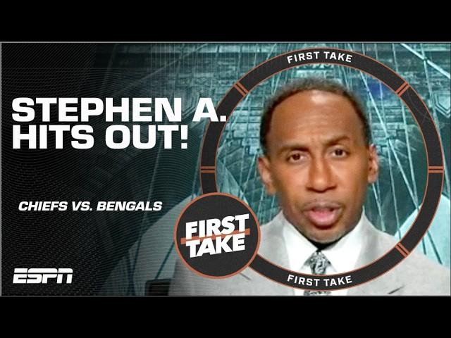 Stephen A. DOES NOT like the ‘LUCKY’ claims for Chiefs’ win over Bengals  | First Take