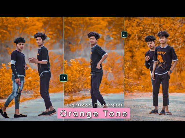 Lightroom Orange Tone Preset | Lightroom Free Mobile DNG Presets | Orange Tone Presets