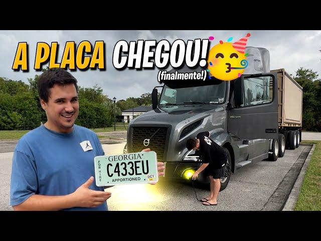 A PLACA DO CAMINHÃO FINALMENTE CHEGOU