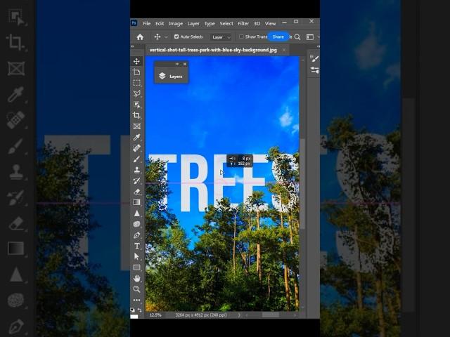 How to put text behind In adobe photoshop #photoshoptutorial #short #viral