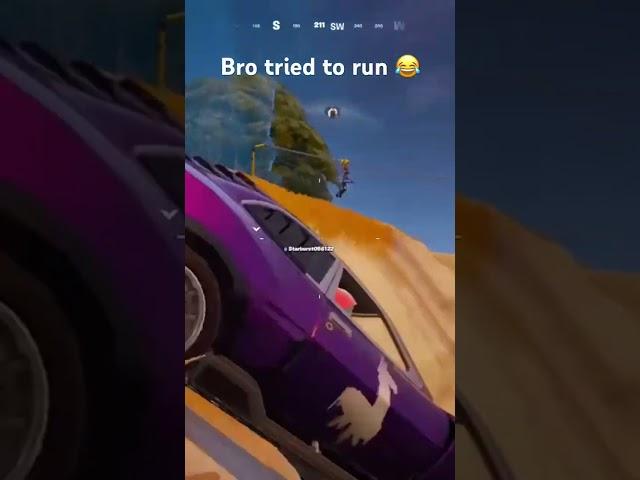 Bro tried to run  #shorts #fortnite #funny #viral