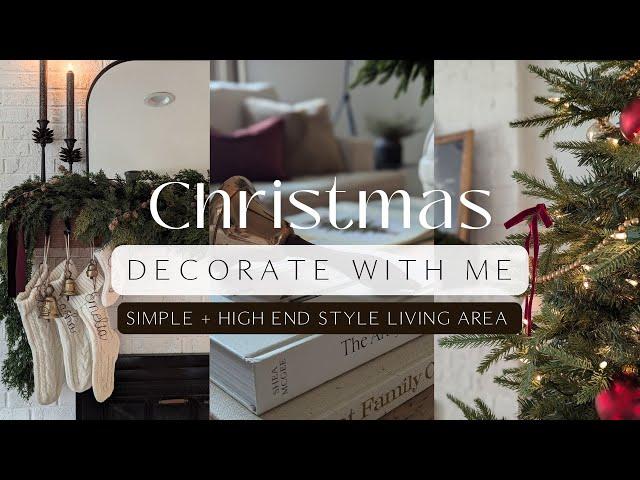 Christmas Decorate with Me 2024 /  Living Room Holiday Decorating / Christmas Tree Decorating