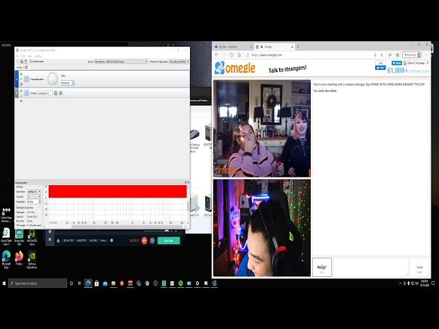 Ear raping people on Omegle