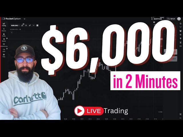 $6000 Trading News on Pocket Option | LIVE SESSION