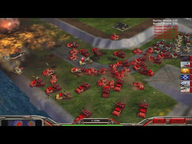 CHINA Nuke - Command & Conquer Generals Zero Hour -1 vs 5 HARD Gameplay