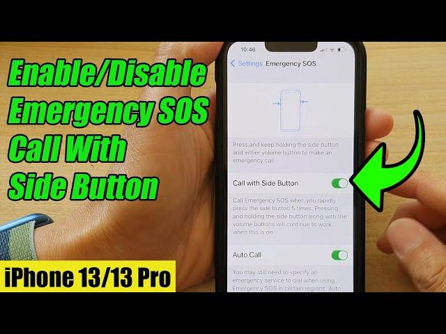 iPhone 13/13 Pro: How to Enable/Disable Emergency SOS Call With Side Button