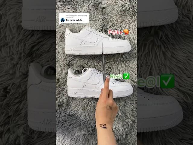 Real Vs Fake White Nike Air Force 1  #sneakerhead #sneakers #viral