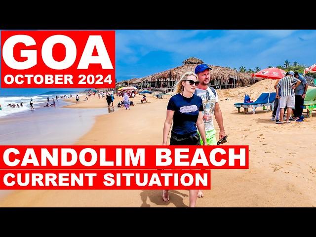 Goa | Candolim Beach - October 2024 | Situation Update | Shacks Watersports | Goa Vlog | North Goa