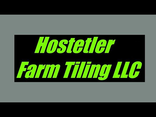 Hostetler Farm Tiling drainage video