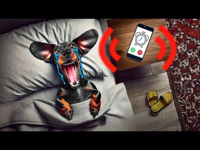 Tried to Ban My Dachshund Dog from Bed… Epic Fail! 