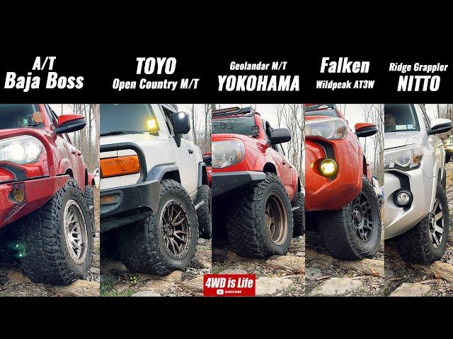 Baja Boss, TOYO, YOKOHAMA, FALKEN, NITTO - Offroad Tire Comparison