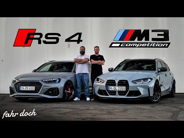 EXTREM STARK, PRAKTISCH UND SAU TEUER! BMW M3 Touring vs AUDI RS4 Avant DUELL | Fahr doch