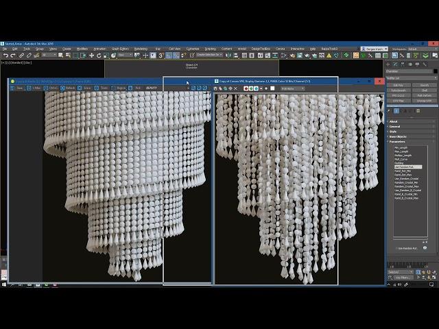 Procedural Chandelier 3ds max. Моделирование процедурной люстры