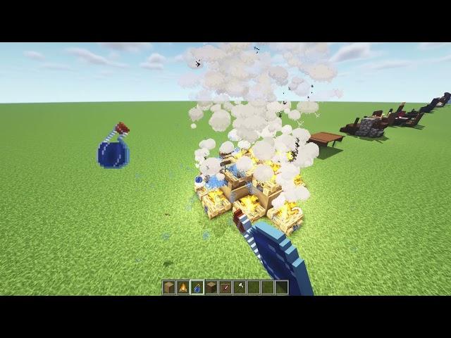 Pile of Logs in Minecraft