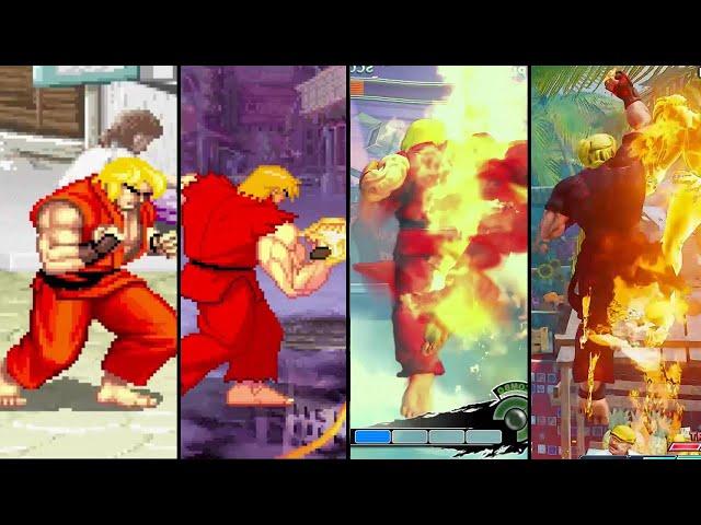 Evolution of Ken Shoryuken (1987-2020)