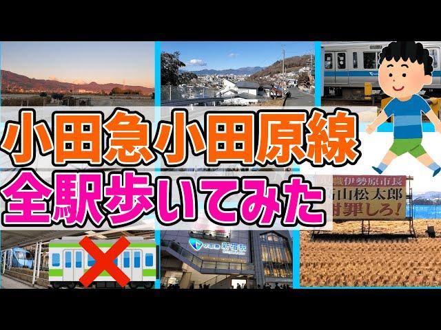 【過酷】小田急小田原線95km全駅歩いてみた。【徒歩旅】