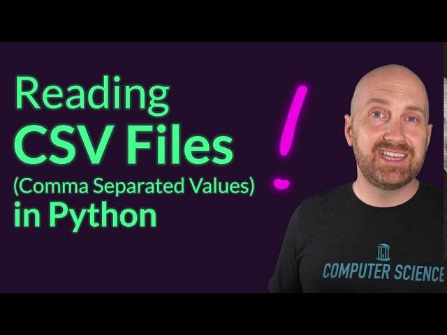 Read CSV Files in Python with csv.DictReader - Iterate through Rows as Dicts with Columns as Keys