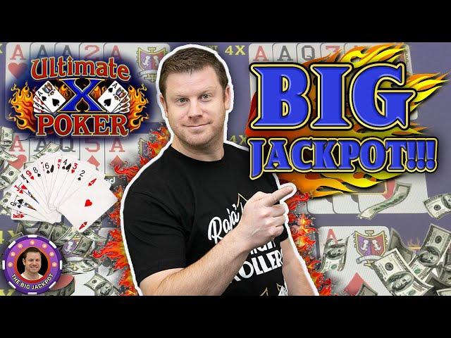 HUGE WIN on Ultimate X Video Poker Jackpot!!! | Brian of Denver Slots