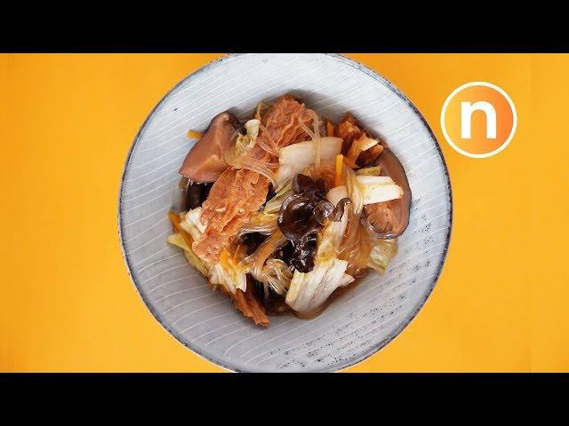 Zhai Choy with Fermented Tofu | 南乳焖斋菜 [Nyonya Cooking]