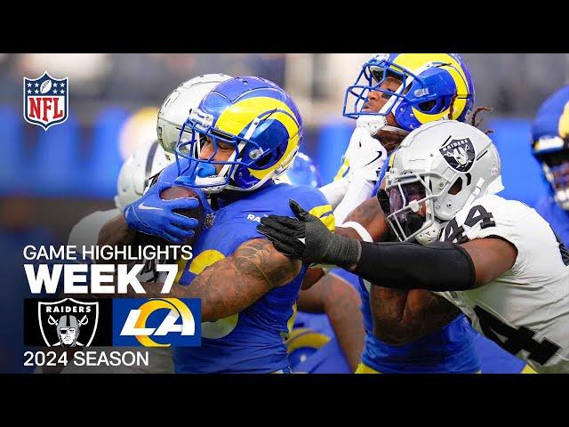 Las Vegas Raiders vs. Los Angeles Rams | 2024 Week 7 Game Highlights