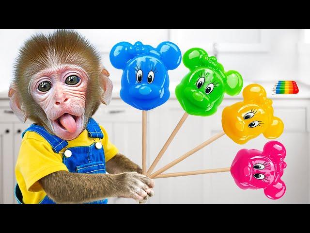 Monkey BuBu Make So Yummy Jelly and Play with Duckling in the Garden - MONO BUBU ESP