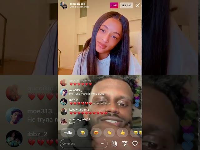 Charc And Diamond Nicole Breakup And Fight On Live  - Ig Live Part 8