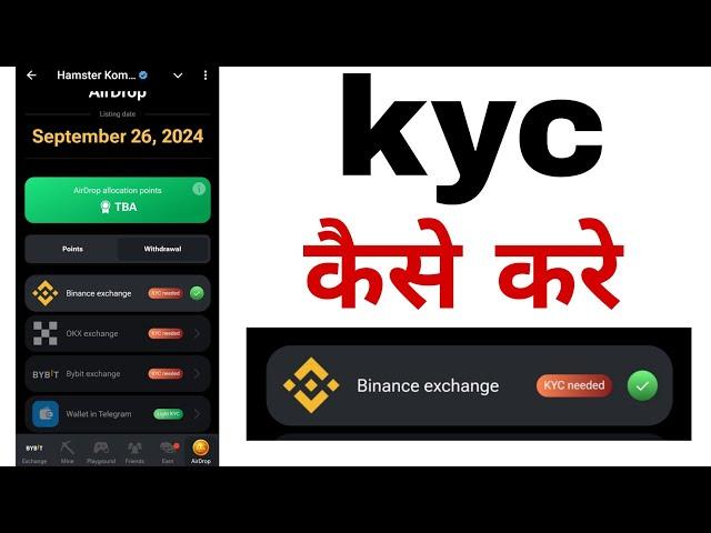 Hamster kombat kyc needed kare | HAMSTER KOMBAT KYC BINANCE | hamster kombat kyc binance