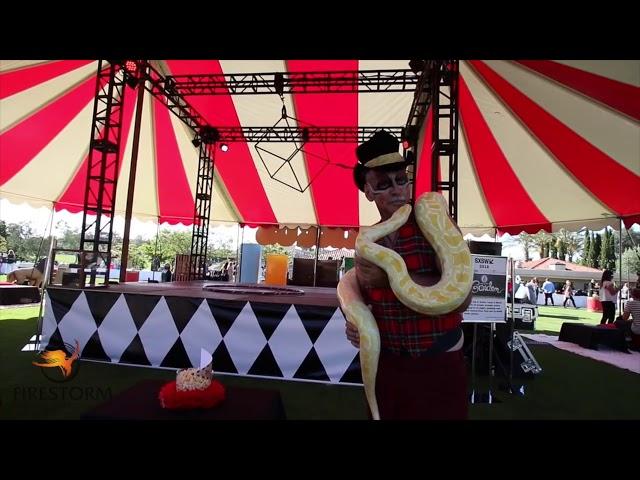 Firestorm talent entertainment best sideshow circus act orange county los angeles corporate event pl