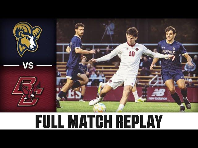 Suffolk vs. Boston College Full Match Replay | 2024 ACC Men's Soccer