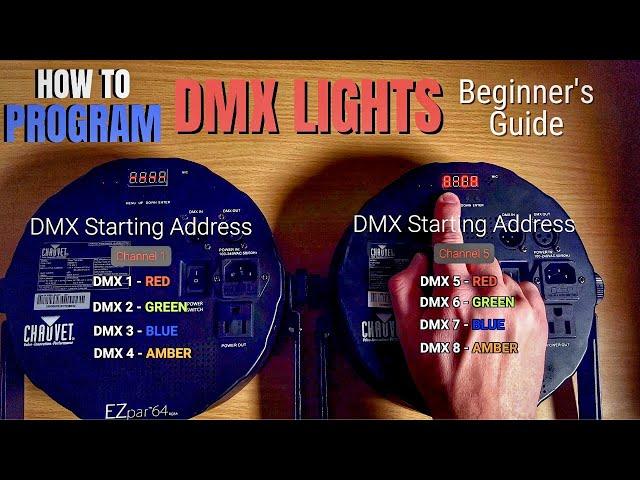 How to PROGRAM DMX Lighting - Beginners Guide