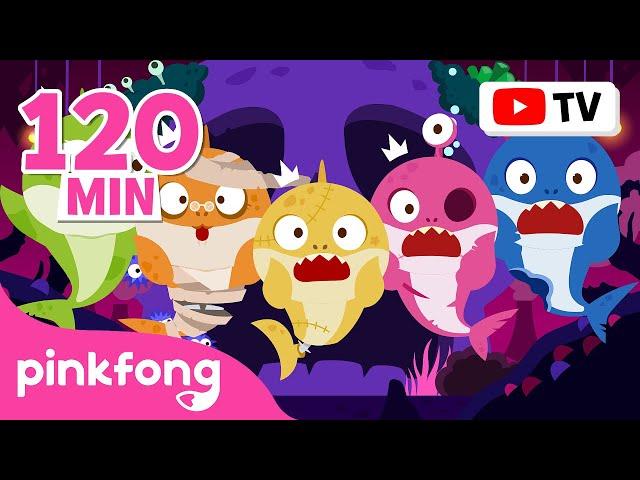  Spooky Halloween Zombie Sharks | Scary Baby Shark Dance | Halloween Song | Pinkfong Songs for Kids