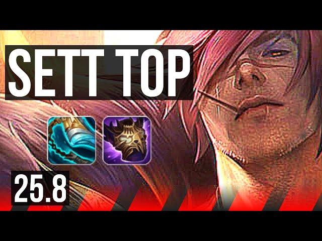 SETT vs DARIUS (TOP) | 8/0/3, 1300+ games, Legendary | KR Master | 25.8