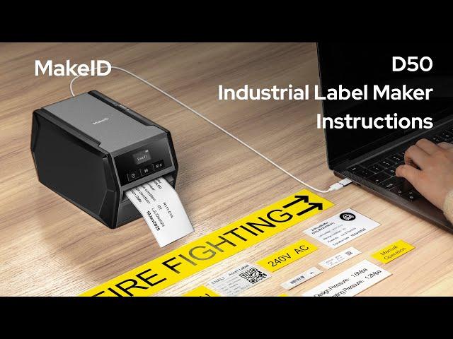MakeID D50 Unboxing | How to use D50 Industrial Label Maker? | P31Tutorial